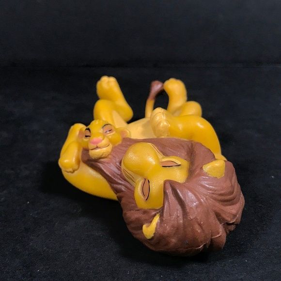 Disney Lion King cake topper Mufasa baby Simba plastic pvc toy collectible - Picture 8 of 10